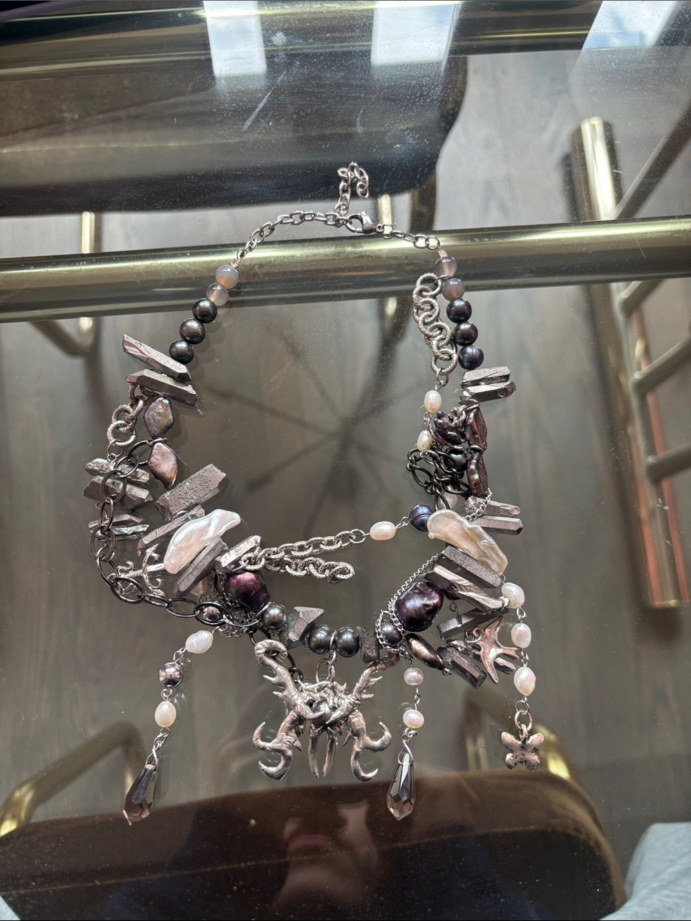 Stunning Gothic Statement Necklace by Harlot Hands
